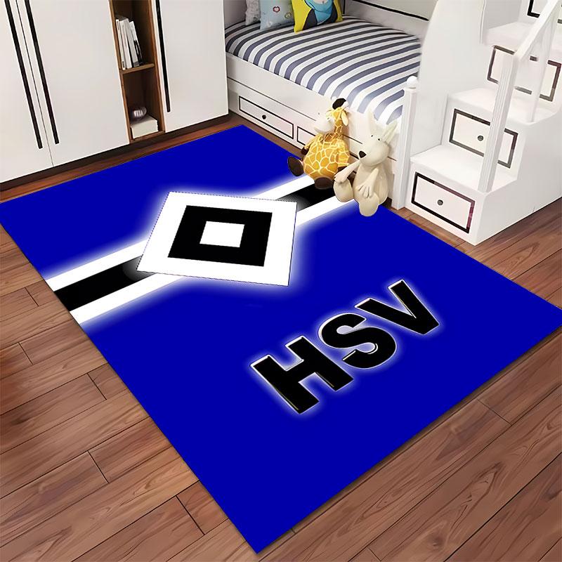 Blue Carpet with HSV Logo Design suitable as a non-slip mat for the living room or bedroom sofa