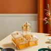 Divided Serving Dishes Dried Fruit Plate for Chocolate Cookies Dessert