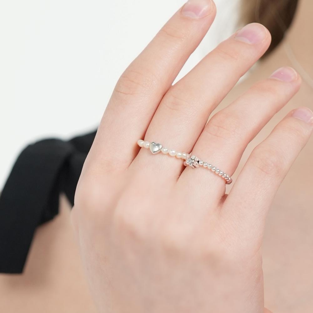 Bonbeau Mini Motif Water Pearl Ring 3Mm