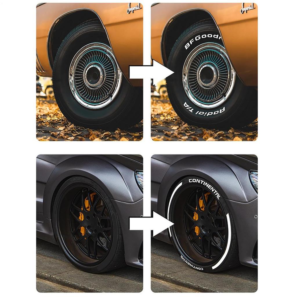 Tire Marker Pen Art Marker White Marker Pen White Letter Tire Pen Set