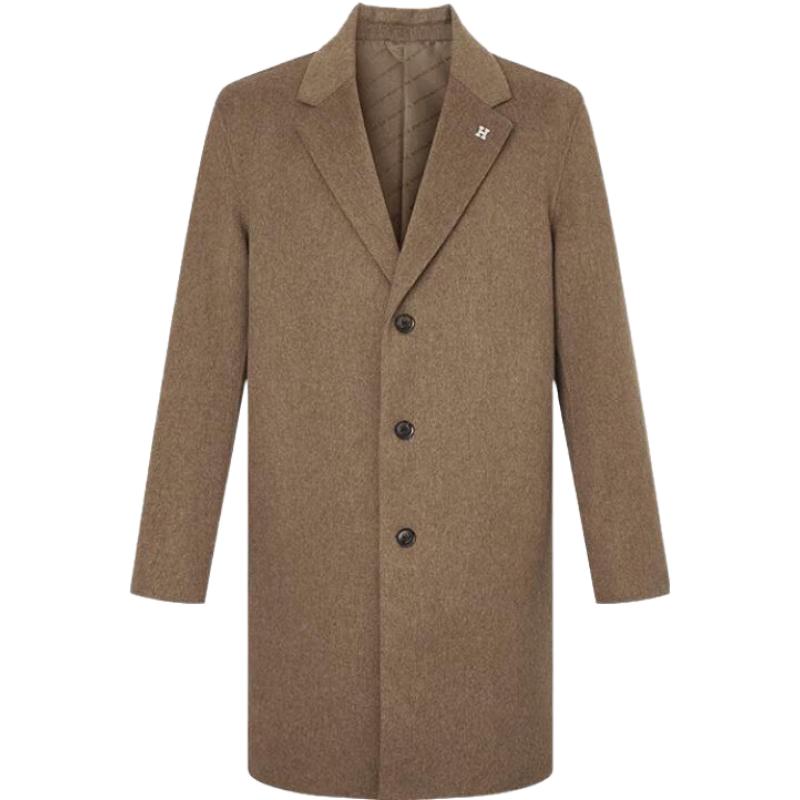 

Чоловіче пальто середньої довжини двостороннє вовняне XL