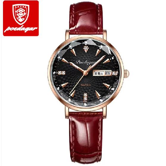 312 High Quality Women's Watch Waterproof Luminous Shock Ladies Watch Stainless Steel Quartz Watch Women Wrist Luxury