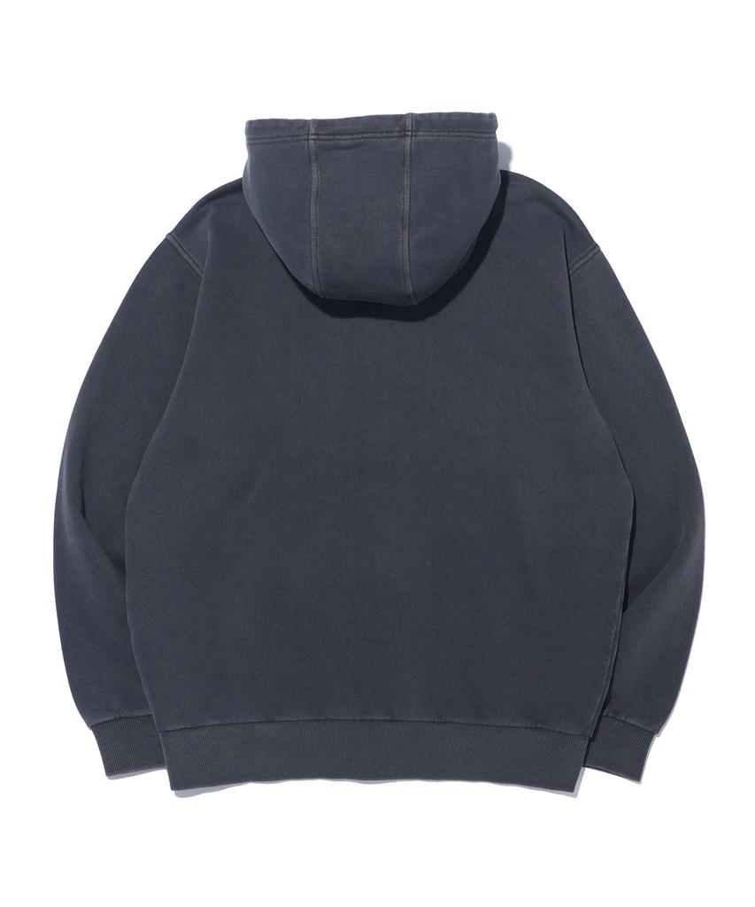 Annoyed Pigment Lettering Hooded Sweat Zip-Up Lq1Tu076_Charcoal_2