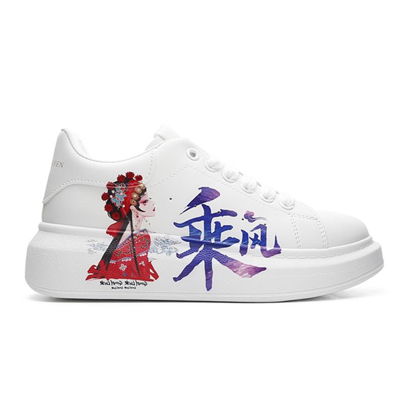 Neue Paar Sport-Sneaker Herren Damen Leder Weiß Plateau Skate Freizeitschuhe Mode Herbst Winter Tennisschuhe Fell Weiße Schuhe