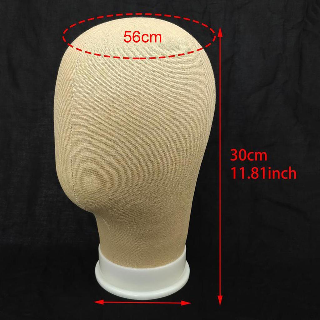 Burlap Block Head Manequin for Making Wig Hats