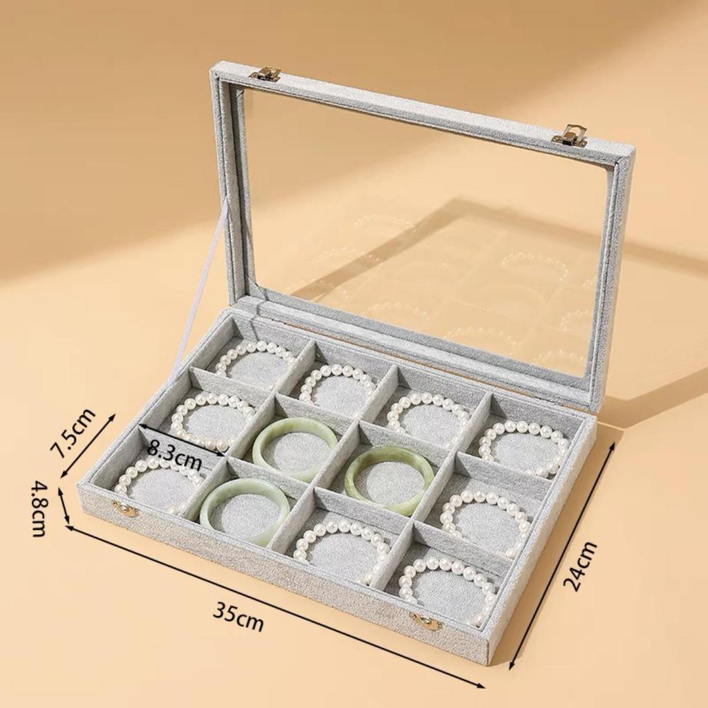 New Dustproof Jewelry Box with Lid for Bracelets & Jade Jewelry