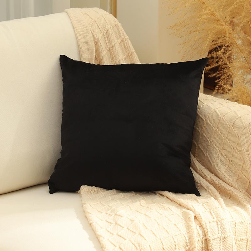 

Modern Simple Solid Color Velvet Pillowcase Soft and Skin-friendly Bedroom Bedside Pillow Living Room Decorative Sofa Pillow 45 * 45Cm (single pillowcase)