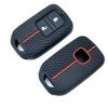 Silicone Remote Car Key Case For Honda Fit Gp5 Shuttle Gp8 Jade Vezel City Civic Jazz Brv 2 Buttons Key Cover Car Accessories