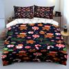 Christmas Gingerbread & Candy Bedding Set Bedding Set (1 Duvet Cover, 2 Pillowcases, Duvet Not Included)