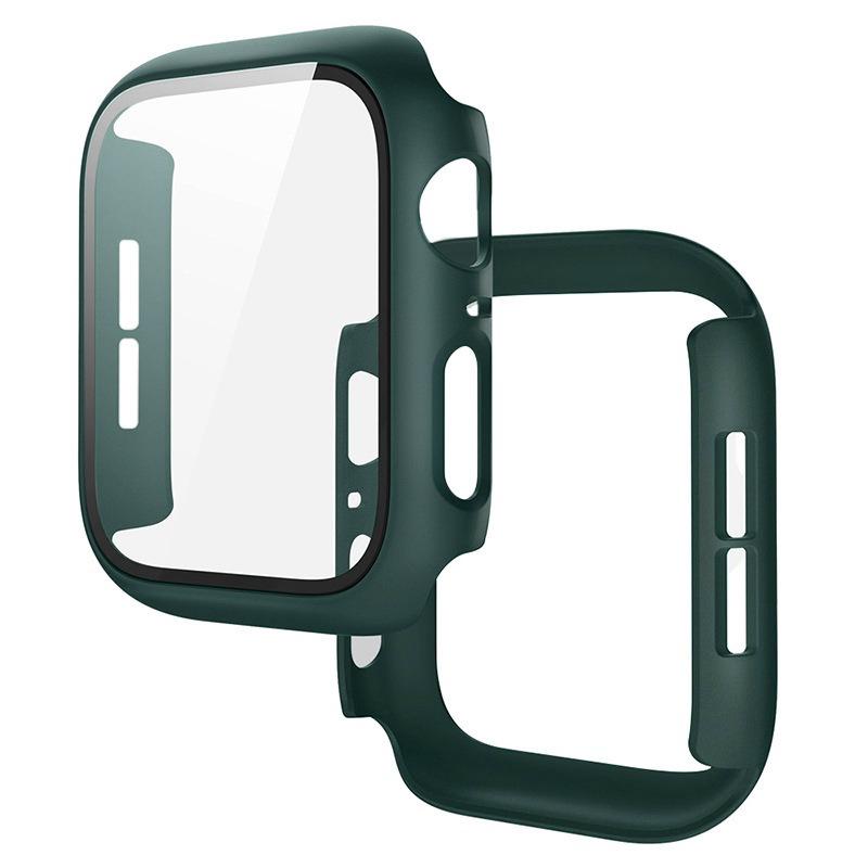 PC Case+Tempered Screen Protector For Apple Watch Ultra 3-1 11 10 46/42mm Integrated Hard Shell iWatch 9 8 7 6 5 4 SE 45mm 44mm