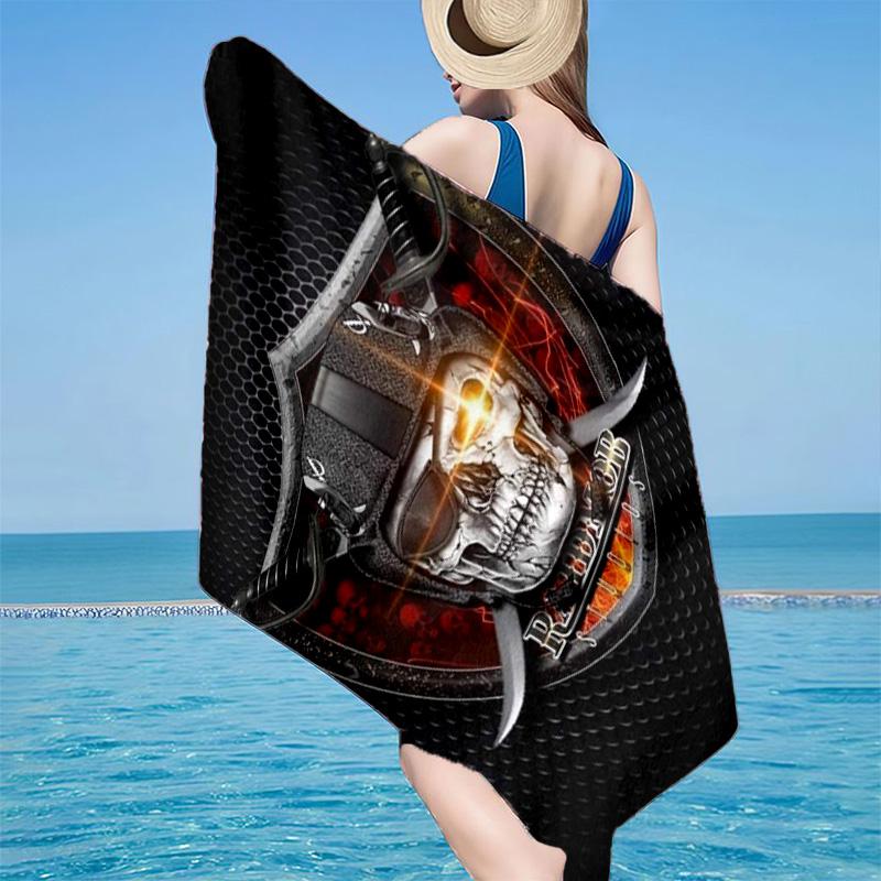 Las Vegas Raiders Mikrofaser Strandtuch, Leicht und Schnelltrocknend, für Sommerreisen, Strand-Essential, Schwimmbad