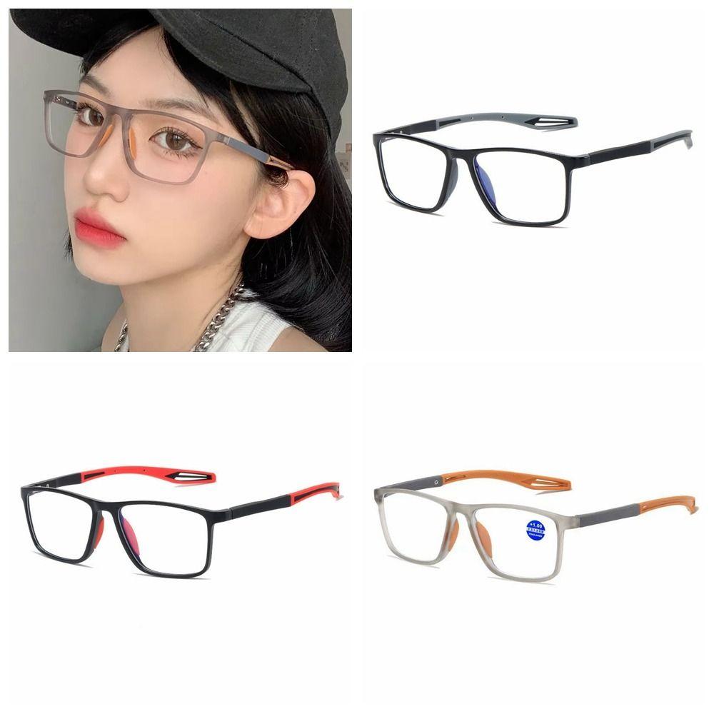 

Square Frame Elder Reading Glasses Optical Eyewear Anti-blue Light Glasses Unisex Presbyopia 100 чорний
