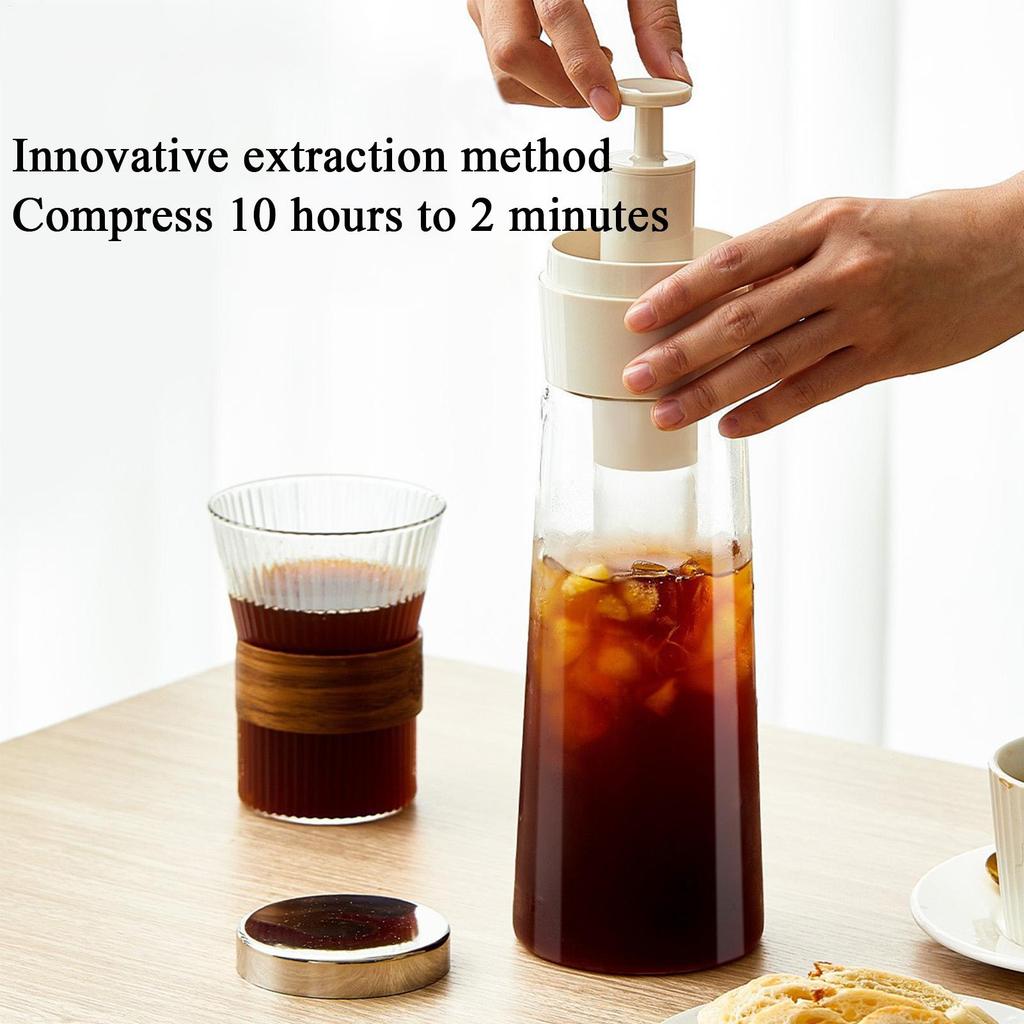 Cold Brew Maker Cold Brew Container 750ml Portable Water Pot Iced Coffee Pitcher For Family Daily Use Picnic Camping Backyard