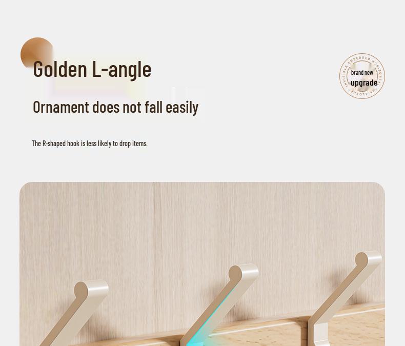 Buchenholz Bohrloser Starker Türrückseiten Haken Garderobenständer Aufhänger