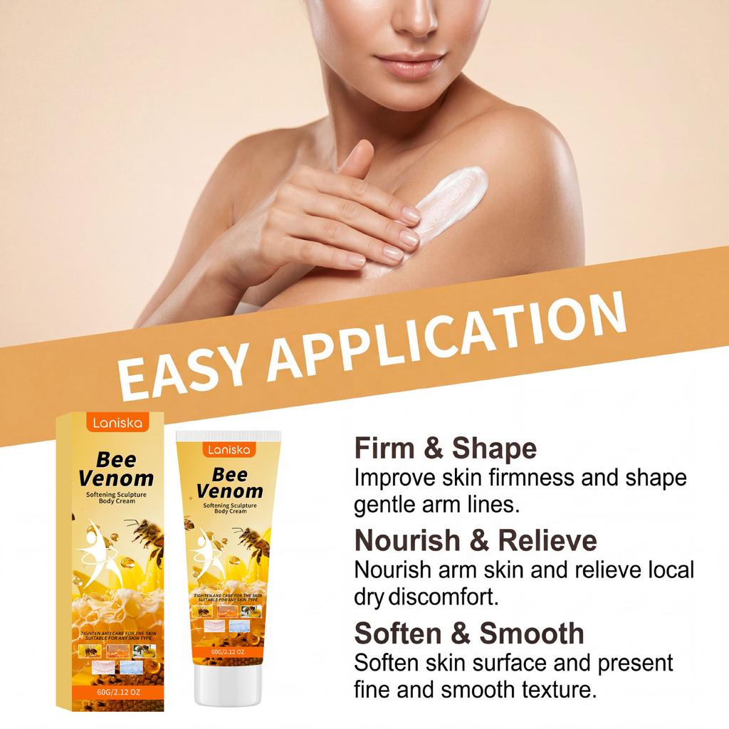 LANISKA Bienenstich Armcreme Feuchtigkeitsspendend Glatt Zart Täglich Leicht Nicht Fettend Aufhellend Hand- und Armcreme 60g