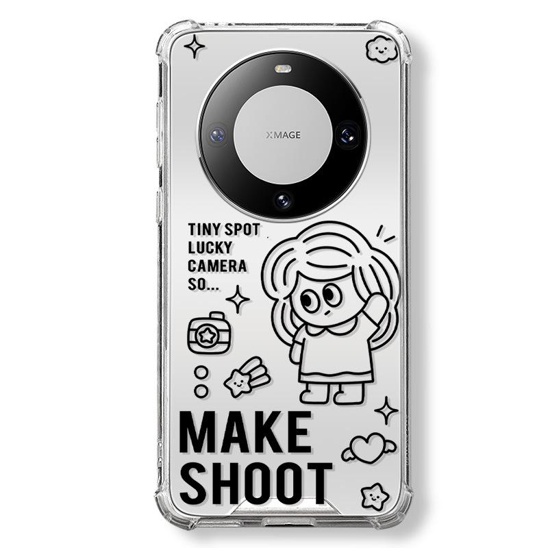 

Чехол Zhitai Huawei Mate60 Pro: Совместимо с Honor 90/80, P60, Nova11/10/9. Зеркальная отделка. Honor 70 PRO