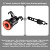 Bicycle Intelligent Induction Brake Tail Light Road Car Warning Light Outdoor Bicycle Light Sensing Riding Light