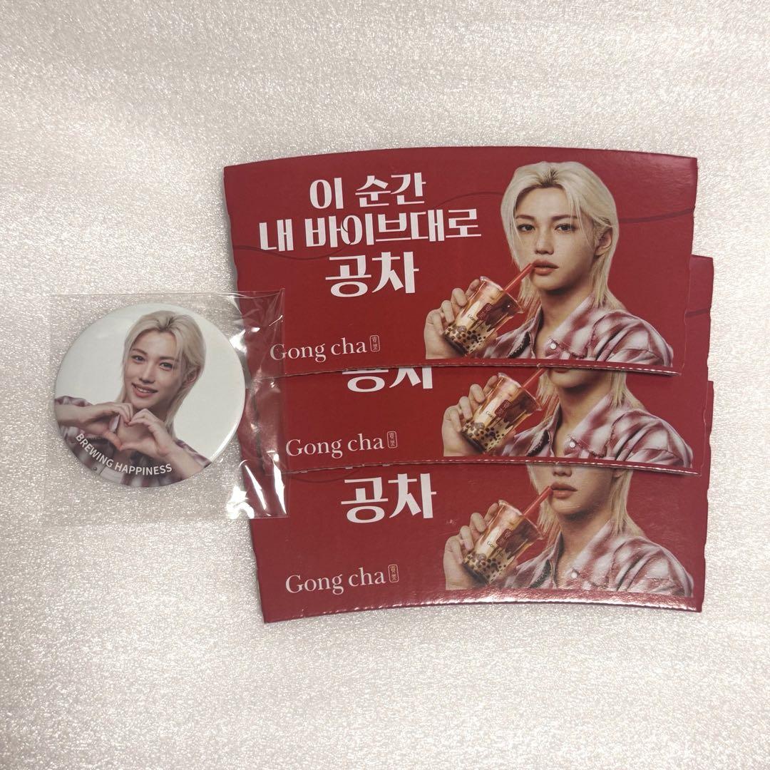 

[USED] Felix Badge Korea Exclusive Gong Cha Straykids Cup Holder