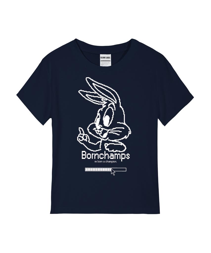 BORN CHAMPS [4 Colors] Pixel Bunny Women'S Standard Short Sleeve T-Shirt