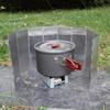 Plate Camp Stove Windshield Foldable Alcohols Stove Windscreen Aluminum Alloy Burners Alcohols Stove Wind-proof Rack