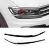 Skirta VW Tiguan MK2 R-Line 2017-2021 Priekinio buferio Žibintų antakių Centrinės grotelės Rūko žibinto Juodos apdailos juostelės Lipdukai Apdaila