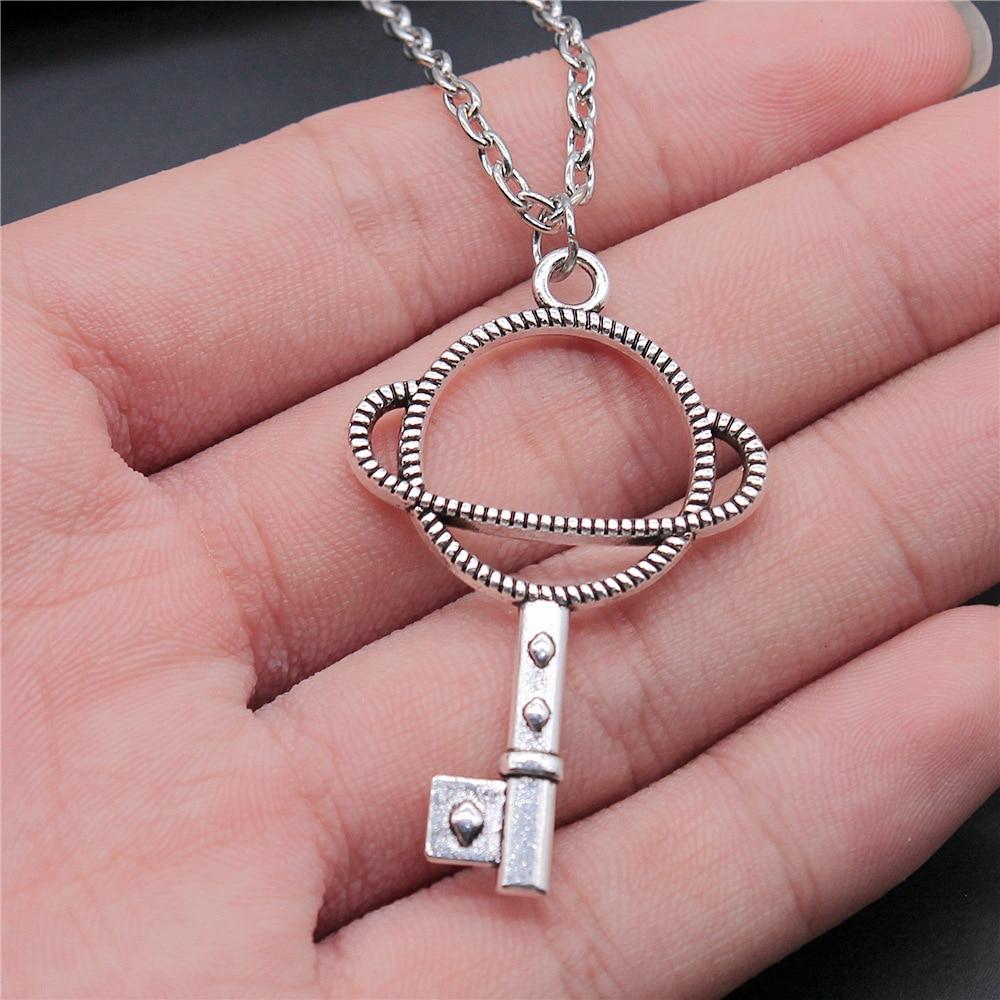 

Ключове намисто Приладдя для виготовлення вінтажних модних прикрас на шиї A22-1pcs-46x29mm Chain 70cm