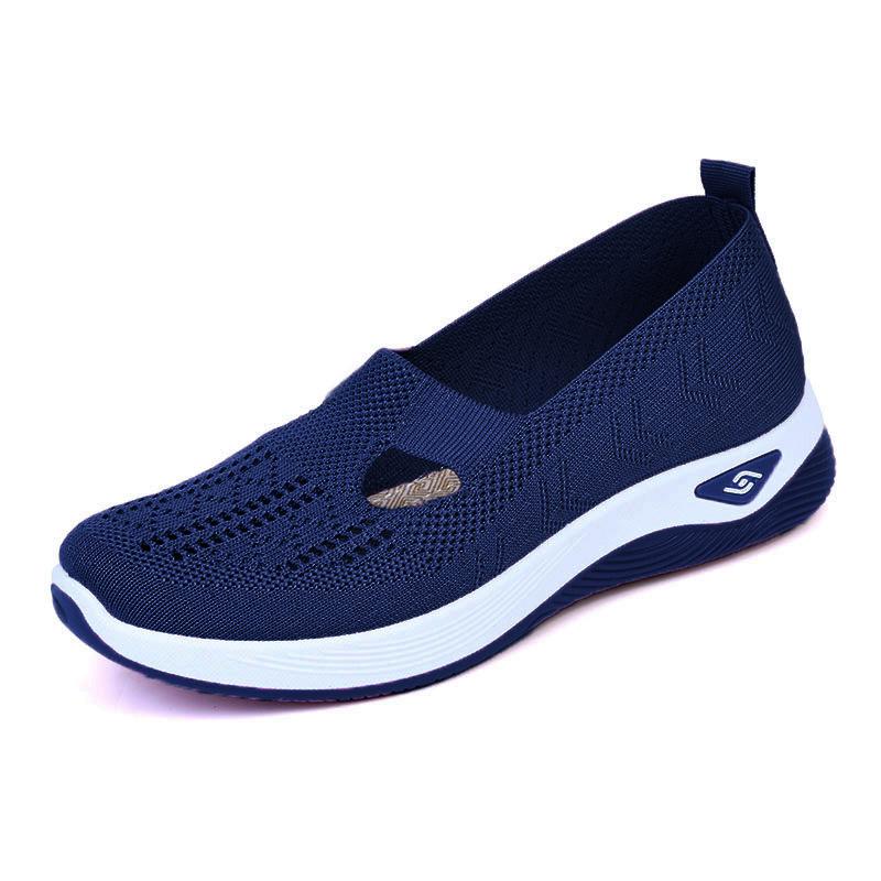 Breathable Plus Size Women's Mesh Casual Shoes - Comfortable Footwear for Middle-Aged & Elderly Moms