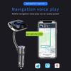 12V 24V Car Bluetooth-compatible Mp3 Hands-Free Player Qc3.0 Fast Charger Fm Transmitter Ambient Light Navigation Voice Prompts
