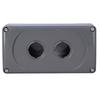 MEP2-0 2-hole gray housing
