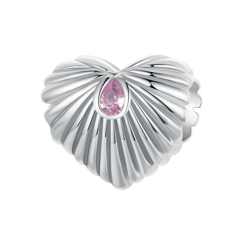 BAMOER 925 Silver Charm Spiritual Heart Infinity Pendant fits Charm Bracelets, 925 Silver Lucky Charm SCC1745