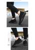 2026 Trendy Black Men's Breathable Flyknit Mesh Running Shoes