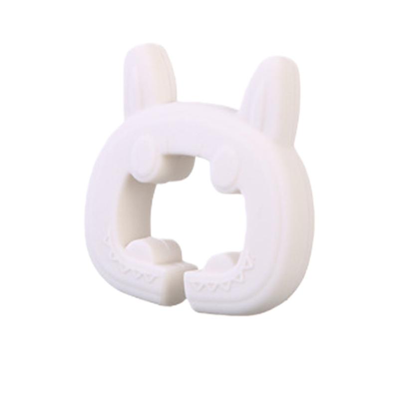 Cute Cats Ear Silicone Spatula Spoon Holder Heat Resistant Kitchen Tool Organizers Adjustable Clip For Cooking Utensils