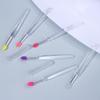 1Pcs Multifunctional Silicone Brush Applying Manicure Tool Reusable Lip Brush Nail Arts Silicone Applicator Sticks