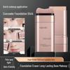 Korean Style Bright Glow Foundation Stick with Double-Ended Brush for Natural, Luminous Skin