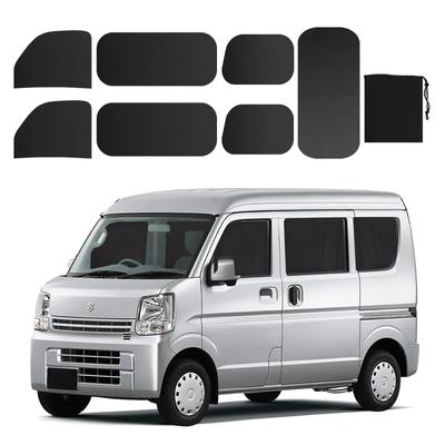 סוזוקי אברי אברי (DA17V JOIN/PC/PA בע"מ/PA) מגנט בלעדי, וילון שינה לרכב, חוסם אור, סט של 7, אביזרי רכב, שחור