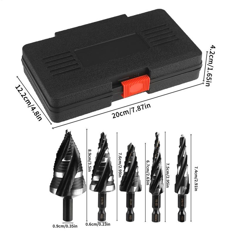 Step Bit Step Bits For Metal Industrial Grade High-Speed Steel Spiral Cutting Tools For Wood Aluminum Stainless Steel Pp