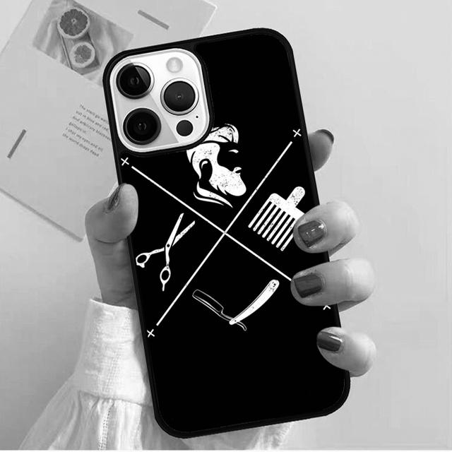 Hair Stylist Scissors Phone Case Back Cover For iPhone 17 Air 16 15 14 Plus 11 Pro Max 13 Pro Max 12 Max Coque