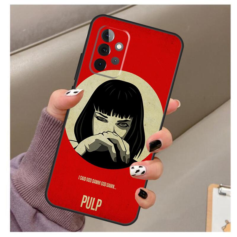 Pulp Fiction Movie Poster Case For Samsung Galaxy A34 A54 A14 A06 A16 A26 A36 A56 A12 A32 A52 A13 A33 A53 A15 A35 A55