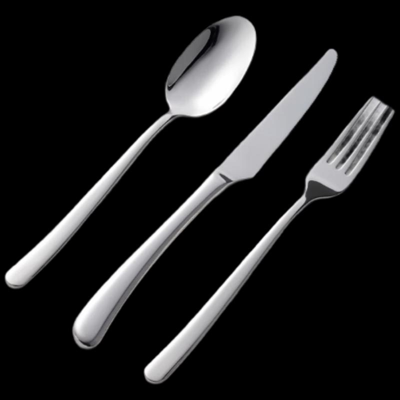 Mengzhang 3-Piece 304 Stainless Steel Mirror Cutlery Set