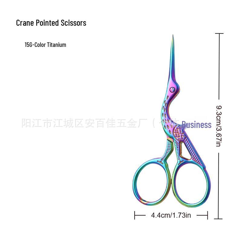 Stainless Steel Eyebrow & Nose Hair Trimmer Scissors with Round Head