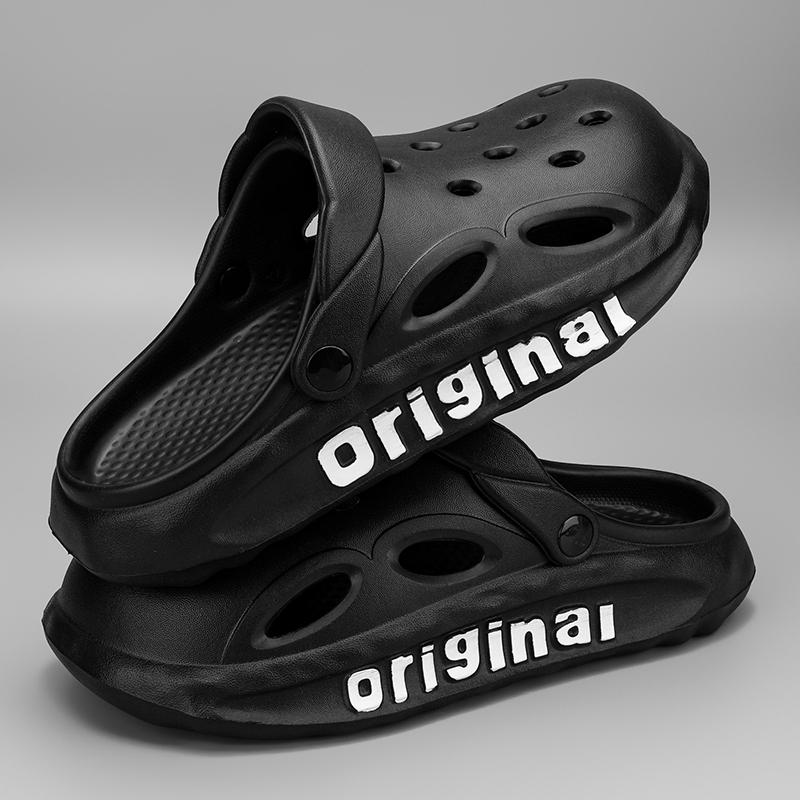 Sandals Indoor and Outdoor Flat Sandals Shoes for Men Soft and Comfortable Indoor and Outdoor Beach Non-Slip Ventilate New