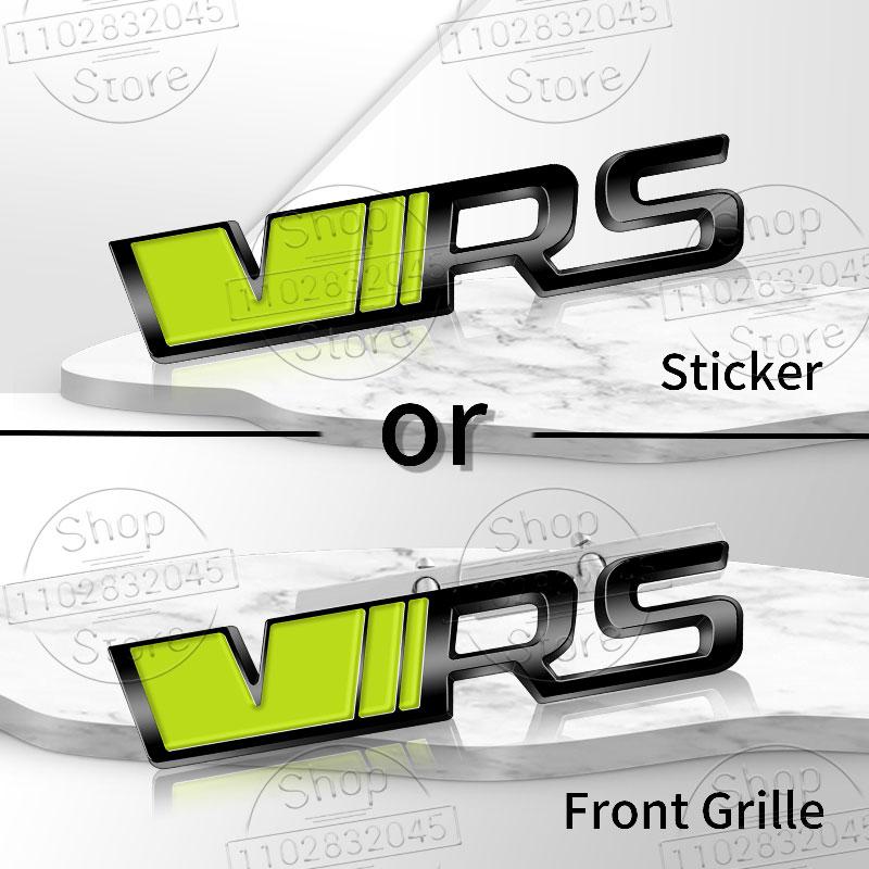 1Pc Metal Car Stickers VRS Logo For Octavia 2 3 Kamiq Kodiaq Karoq RS Superb Fabia Rapid Favorit VRS Emblem Badge Accessories