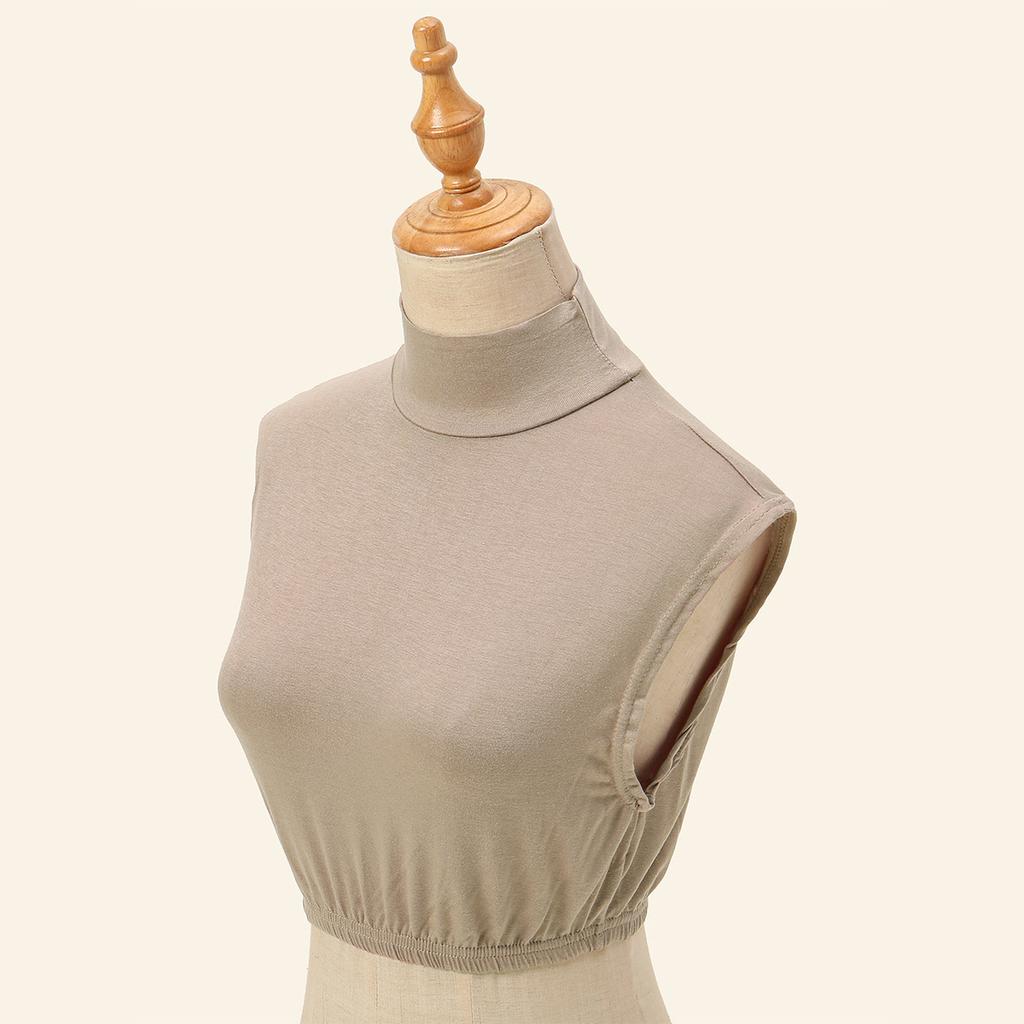 Soft Cotton Modal Inner Neck Cover Solid Color False Collar For Woman Mock Neck Half Top Detachable Collars Neck Free Size