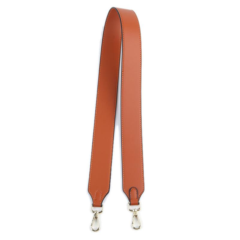 Bag Strap Shoulder Single Crossbody Cow Honey Wax Color Changing Fine Grain Leather Blocking Accessories