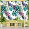 Oil Painting Parrot Southeast Asian Style Decor Tapestry Fashionable Tropical Plant Polyester Fabric Mandala Home Wall Hanging