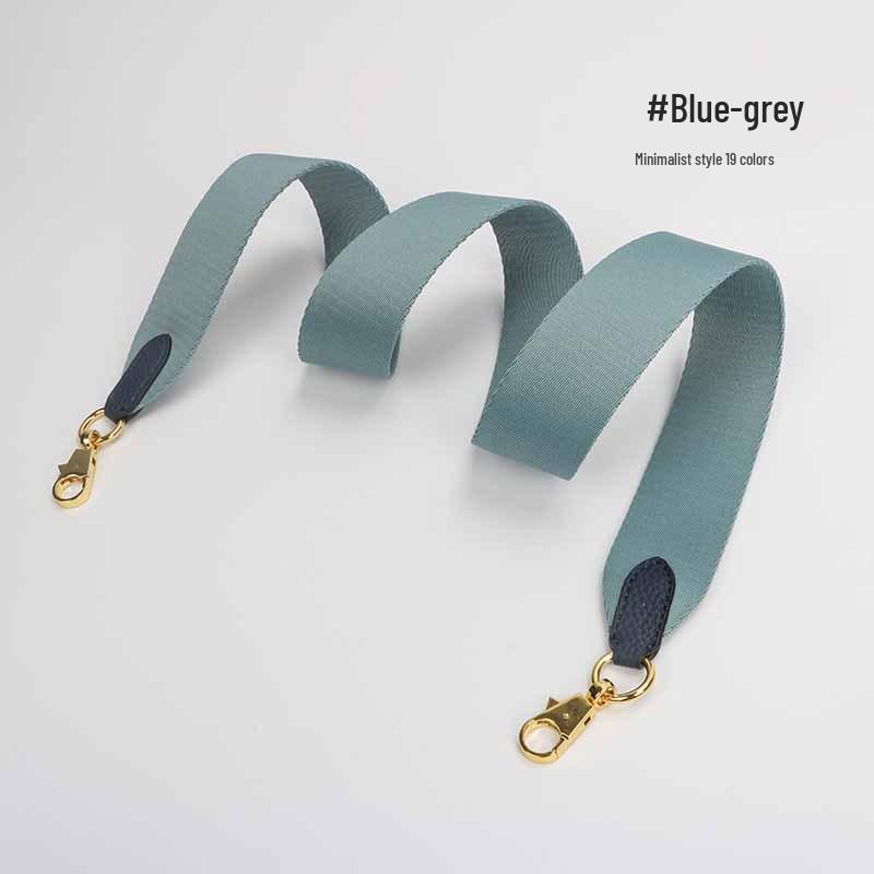 Evelyne Cotton Canvas & Cowhide Leather Crossbody Bag Strap