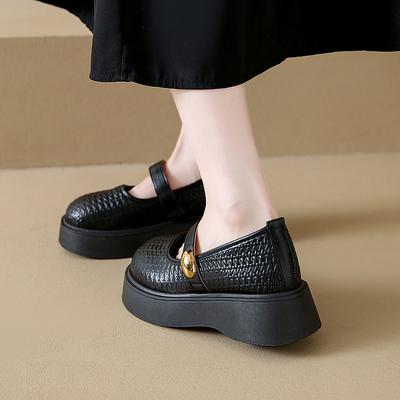 Französische flache Einzelschuhe Damen Sommer mit Rock kleine Lederschuhe 2025 super heiß neu einpedal Mary Jane Slipper