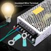 100PCS RV5.5-6 Insulated Wire Terminal Green AWG12-10 Crimp Connectors Electrical Crimp Terminal Battery Connections