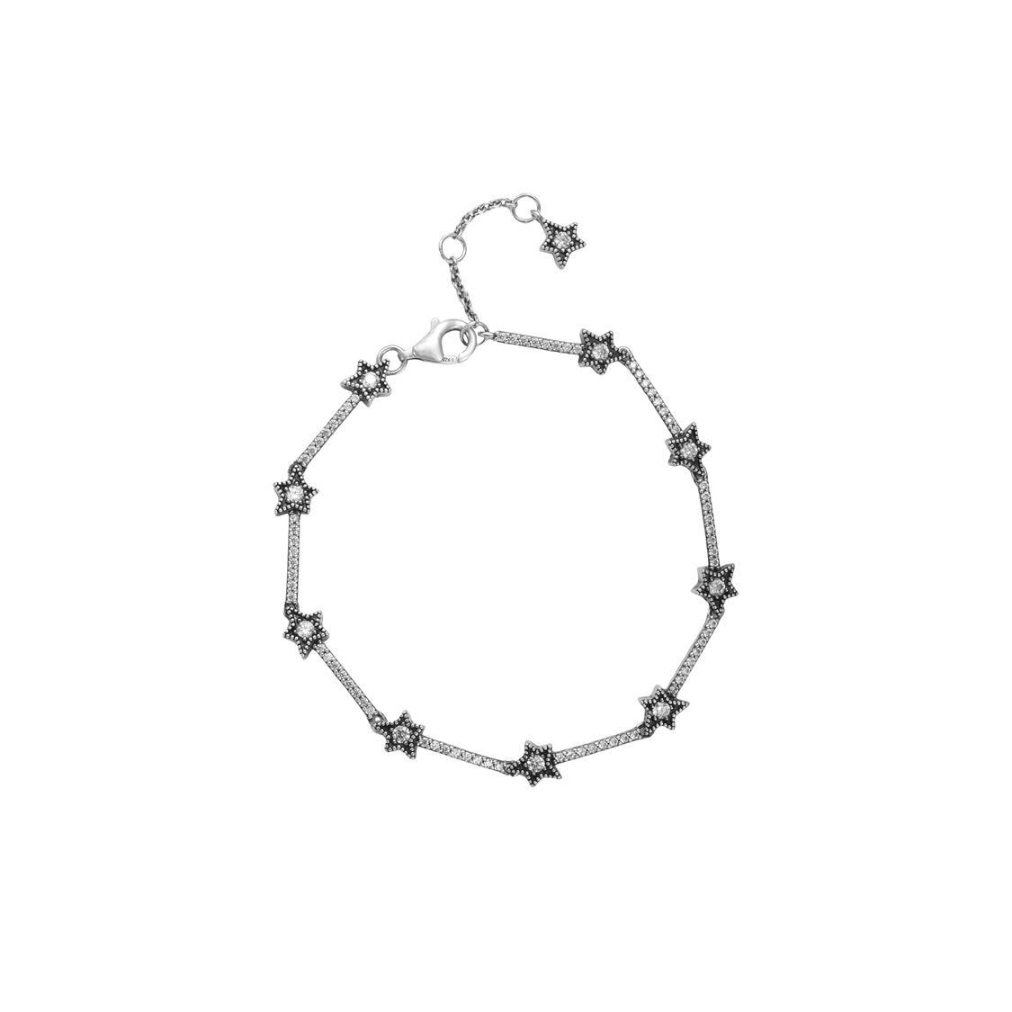 Pandora Celestial Star 925 Silver Bracelet Women bracelet 598498C01 Box,16CM