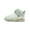 Air  6 LTL Flex GC Retro Durable Support Cushioning High-Top Walker Shoes Light Green Baby Shoes DN1769-073